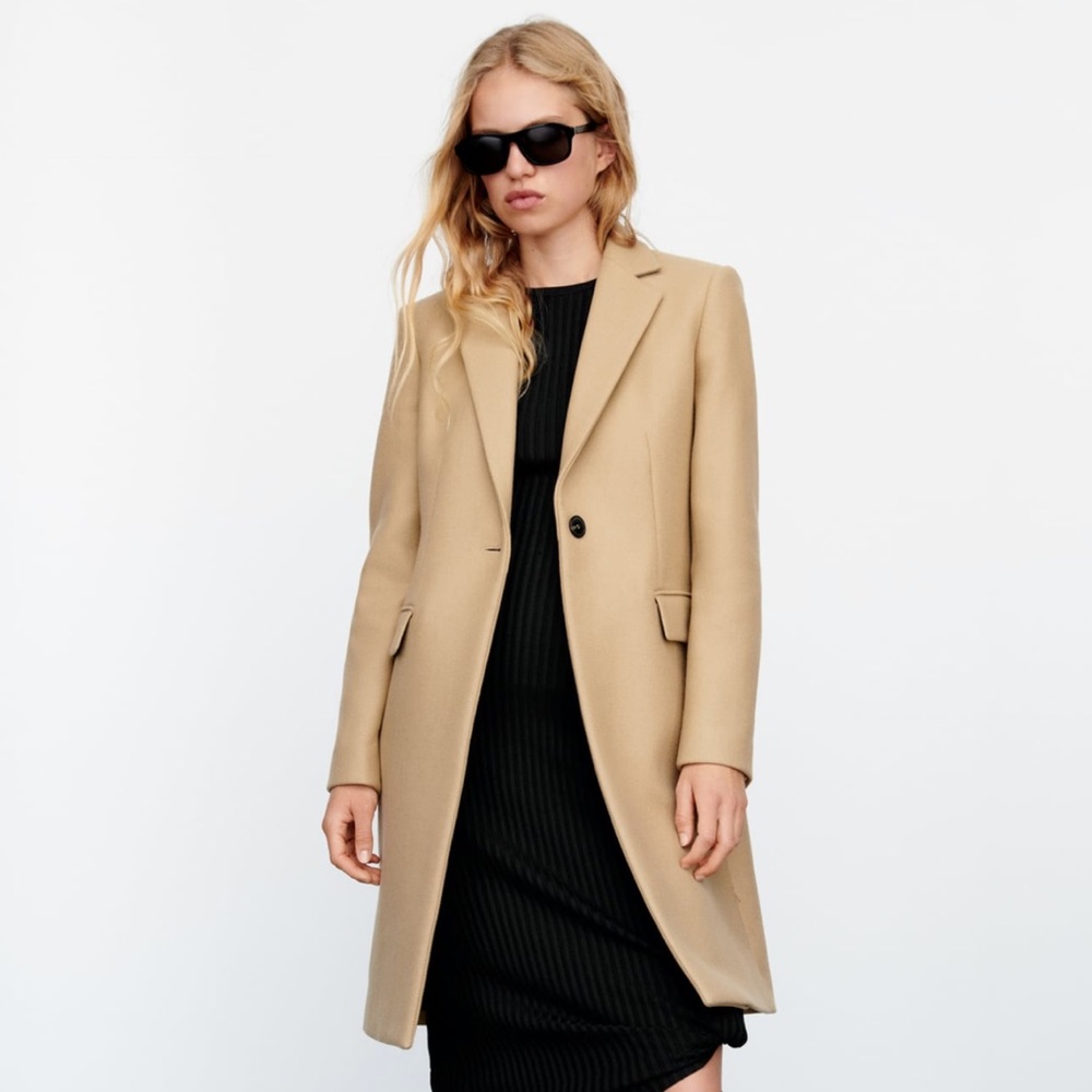 Zara MENSWEAR STYLE WOOL COAT